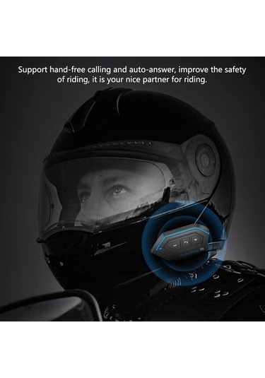 Jokmae Kulak Üstü Kask İçi İnterkom Gürültü Önleyici Bt5.0 Ty Bluetooth Bağlantılı Motosiklet Kulaklık