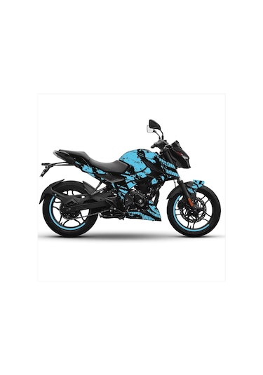 Bajaj N250 Ağ Tasarım Motosiklet Sticker Etiket Kaplama Modeli - Mavi ...