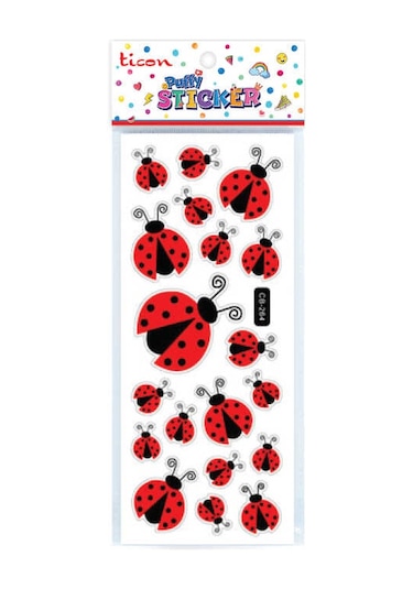 Ticon Puffy Sticker Uğur Böceği