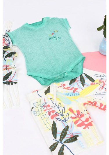 Toontoy Erkek Bebek Üçlü Takım Yeşil