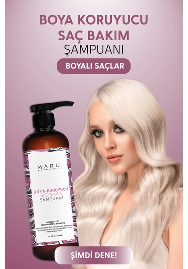 Maru Renklendirme Görmüş Saçlar Için Renk Koruyucu Şampuan 750