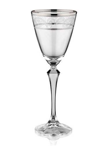 Silver Paisley 6'lı Kırmızı Şarap Kadehi