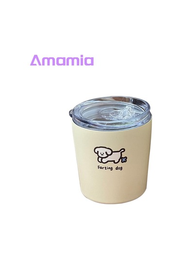 Amamia Termal Fincan Taşınabilir Kış Kapalı Açık Kahve Süt Su Termos Bardak