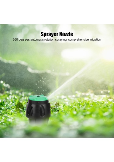 Shineyee Tarım Bahçe Sulama İçin 360 Derece Otomatik Döner Plastik Sprey Başlığı - 1/2" Ve 3/4" Çaplı Orman Parkı Yeşillikler İçin