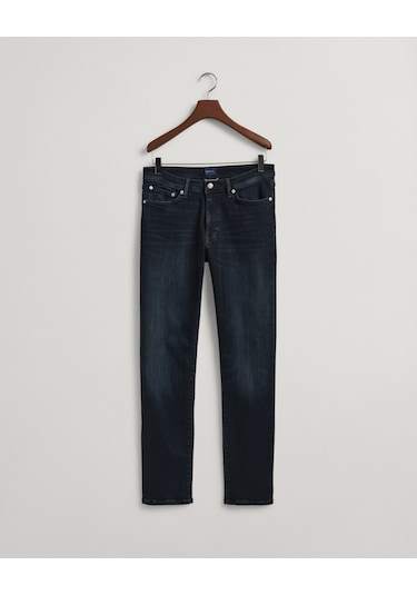 Gant Erkek Siyah Extra Slim Fit Jean Pantolon Düz 1000178 Siyah