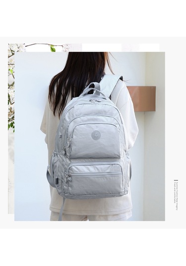Kadın Seyahat Çantası Büyük Kapasiteli Öğrenci Omuz Çantası Büyük Dağcılık Çantası Gri