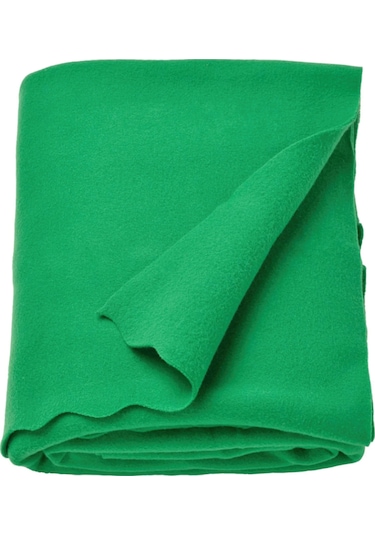 Tek Kişilik Battaniye Daggkapor Örtü Polar 130x170 Cm Yeşil Yeşil