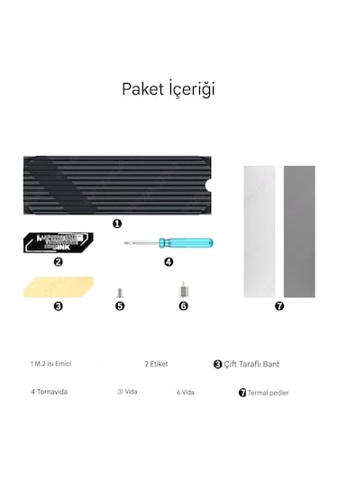 Jeyı M.2 2280 Ssd Soğutucu Çift Kombinasyon Yüksek Performans