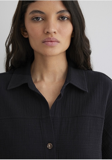 Mavi Bayan Gömlek 1210758-900 Siyah Siyah