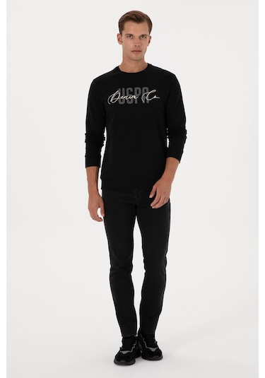 U.S. Polo Assn. Erkek Regular Fit Bisiklet Yaka Siyah İnce Sweatshirt 50315570-VR046 U.S. Polo Assn. Erkek Regular Fit Bisiklet Yaka Siyah İnce Sweatshirt 50315570-VR046