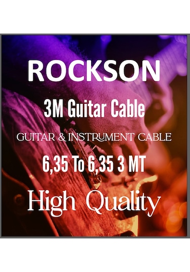 Rockson 3 Metre Hazır Kutulu Gitar Kablosu