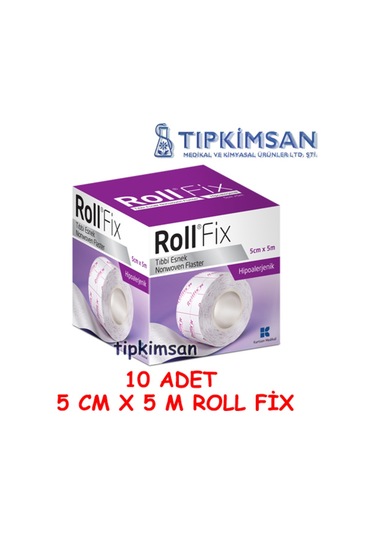 Roll Fix Tıbbi Esnek Flaster 5 CM x 5 M 10 Adet