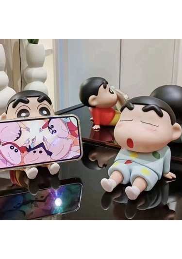 Singree Sevimli Crayon-chan Telefon Standı: Anime Figürlü Pratik Ve Şık Masa Dekoru