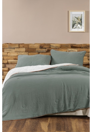 Elart Palermo Comfort Uyku Seti Çift Kişilik 3 Parça 220x240 Cm Yeşil Yeşil