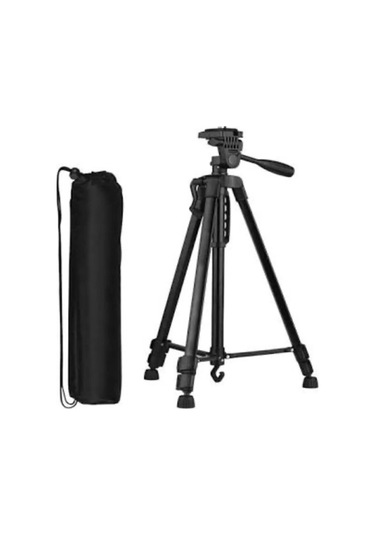 Rosepremium 3366 Profesyonel Kamera Tripod, Telefon Tutucu Tripod 140 Cm