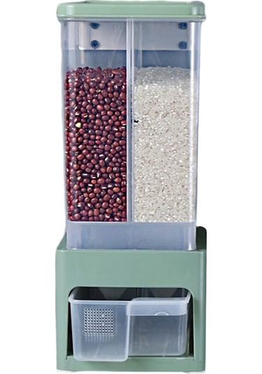 Gqiang Mutfak Pirinç Dağıtıcı 2 Izgaralar Mühür Tahıl Kutusu