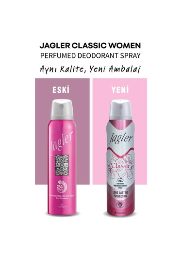 Hunca Jagler Classic Kadın Deodorant 150 Ml Yeni Ambalaj
