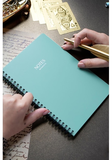 Sylcon Sp.defter. Pp 80 Gr. Ivory, A5 . Yap.çizgili .yeşil Yeşil