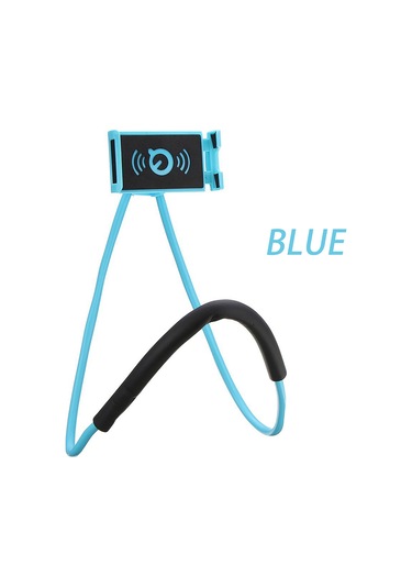 Ximistore9 Mobil Telefon Tutucu, Esnek Boyut, 360 Döner, El Serbestliği, Yatay-dikey, Mavi, Plastik Malzeme