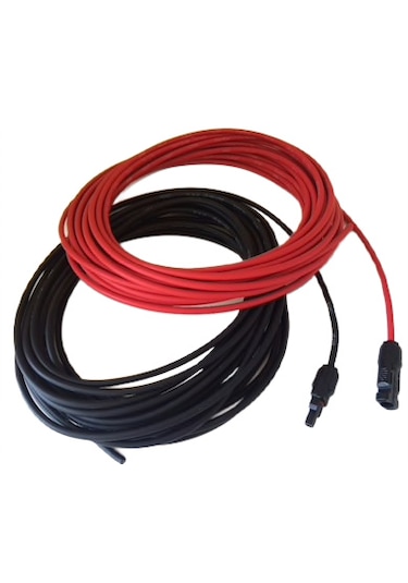 MC4 Soketli - 2.5 + 2.5 M 4 MM Solar Panel Kablosu