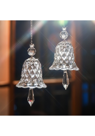 Gökkuşağı Cam Rüzgar Chime Sun Catcher Noel Dekorasyonları Şeffaf