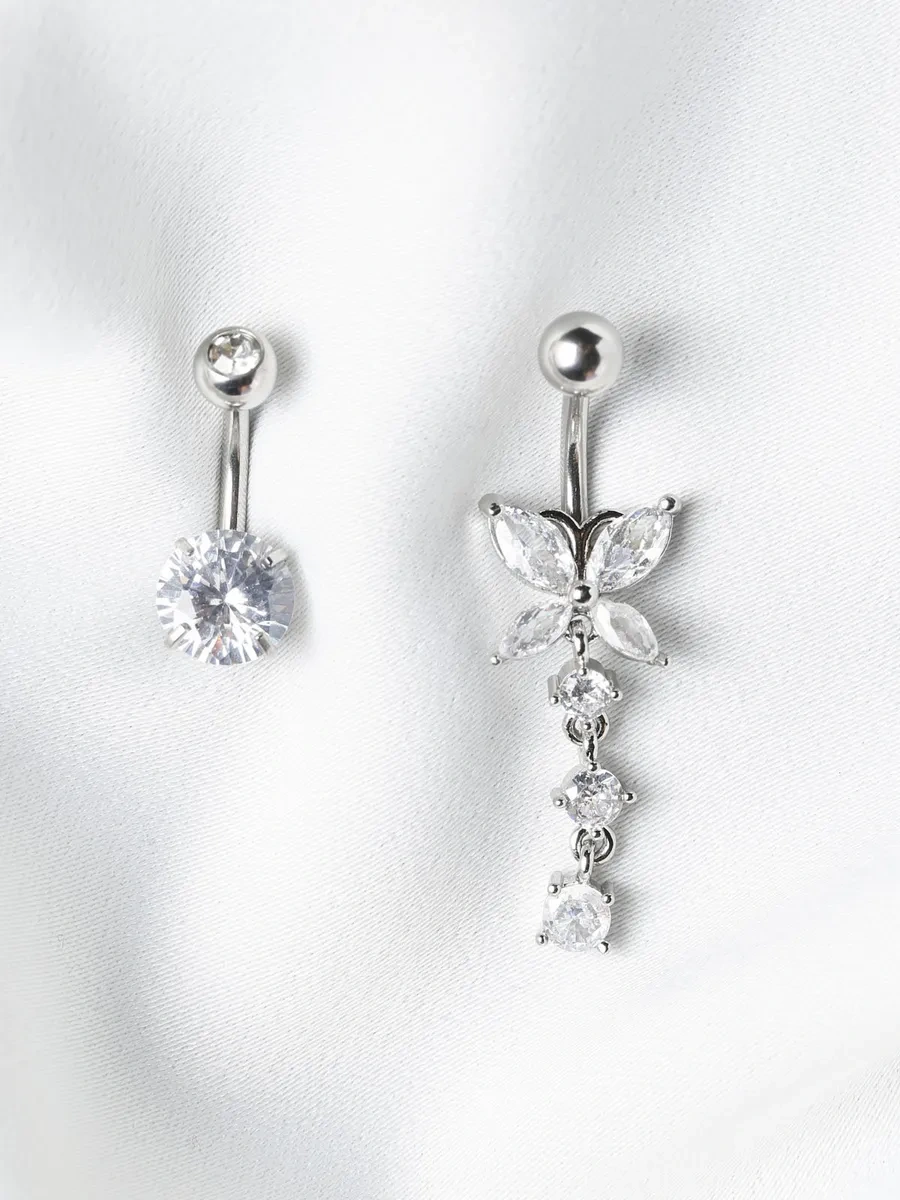 İ&beauty Göbek Deliği Piercing Seti 2 Adet 216453136 Gri