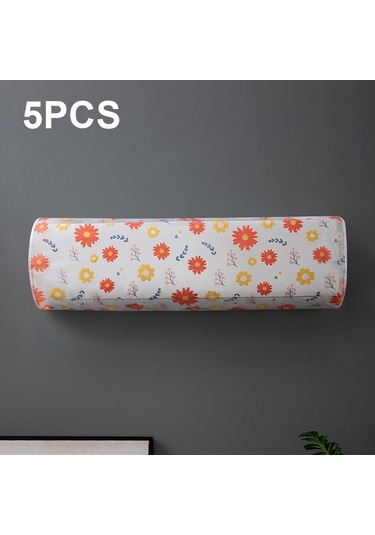 Sones Adet Kalınlaştırılmış Asılı Klima Toz Kapağı, Boyut: 95x20x31cm Kırmızı Çiçek