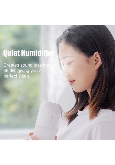Ruicoo Beyaz İki Fırçalılı Usb Lıra Nemlendirici, Otomatik Kapanma Ve Gece Lambası, Araç/ofis/ev Kullanıma Uygun Sessiz Buhar Üreteci