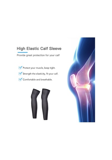 Youmex Beyaz M Beden Outdoor Spor Kalf Kollukları - Islak İpucu Ve Kaymaz Koruyucu, Nylon + Buz Ipi Malzeme İle Bisiklet, Basketbol, Koşu İçin Beyaz