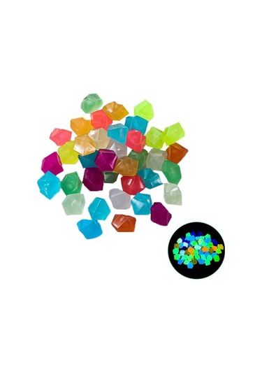 Silkroadselect 100 Adet Karanlık Taşlar Parlayan Taşlar Elmas Şeklinde Mavi