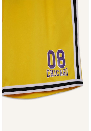 DeFactoFit Hızlı Kuruyan Standart Fit Sporcu Esnek Bantlı Paça Şort E4402AX25HSYL93