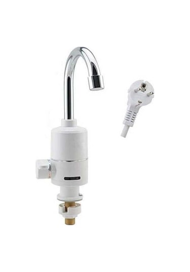 Maoyaya Elektrikli Musluk Musluk Lavabo Armatürü + Soğuk & Sıcak Şalter Beyaz, Şık Tasarımlı Modelle Göz Kamaştırıyor Beyaz