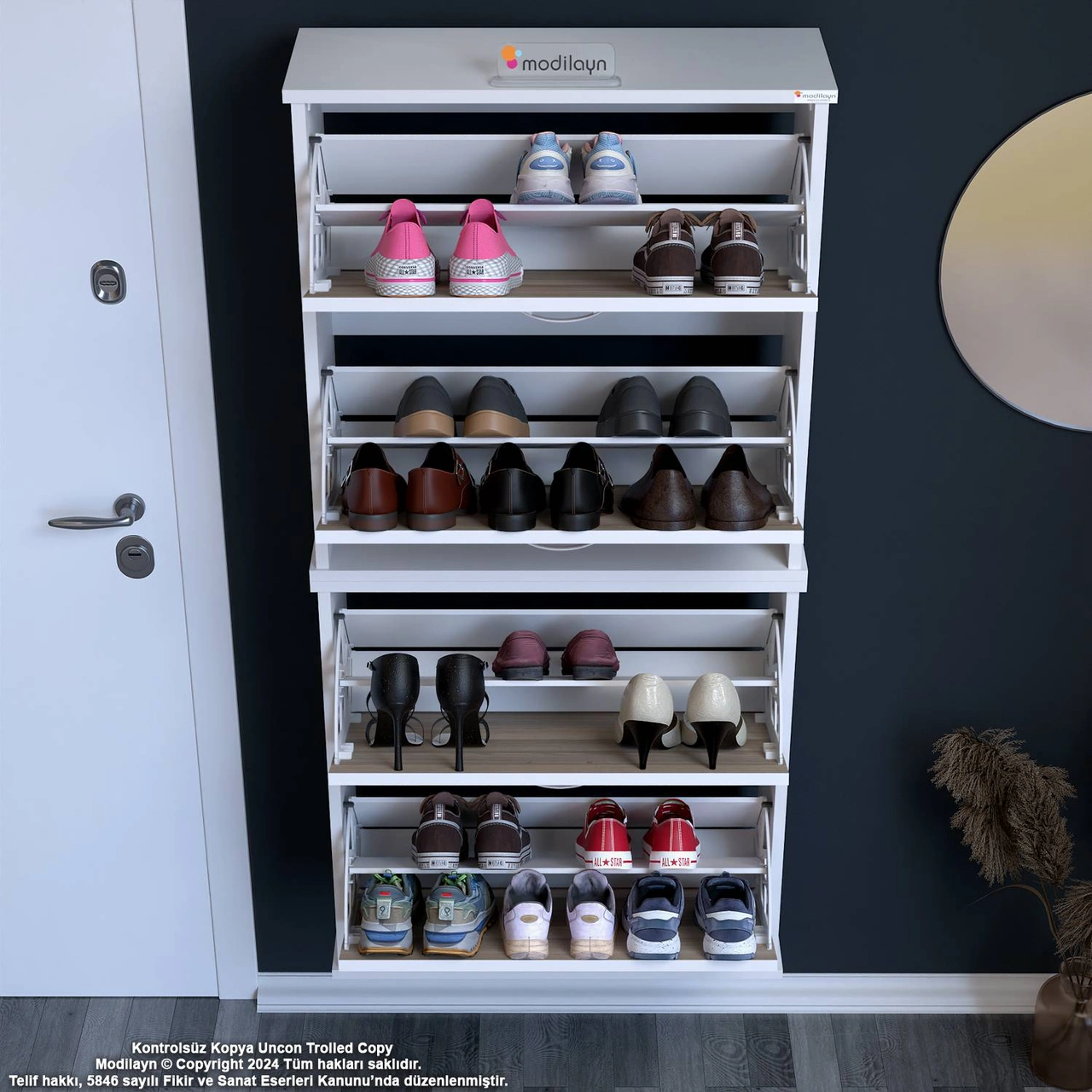 Asaf 2 Li Cordoba Renk Asma Ayakkabılık Antre 4 Düşer Kapak 8 Göz Bölme Ayakkabılık 52x148x 25,5 Cm Cordoba Asaf 2 Li Cordoba Renk Asma Ayakkabılık Antre 4 Düşer Kapak 8 Göz Bölme Ayakkabılık 52x148x 25,5 Cm Cordoba