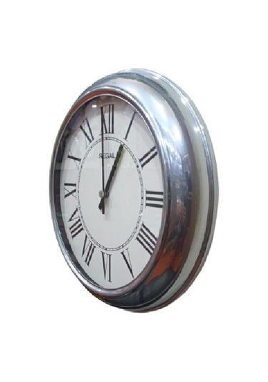 Regal 4290 Swr Özel Seri Metal Kasa Akar Sessiz Saniyeli Duvar Saati Çok Renkli