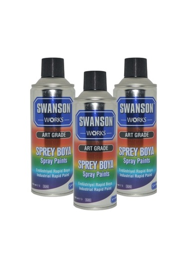 Sprey Boya (Parlak Siyah - 250 ml - 3 Adet)