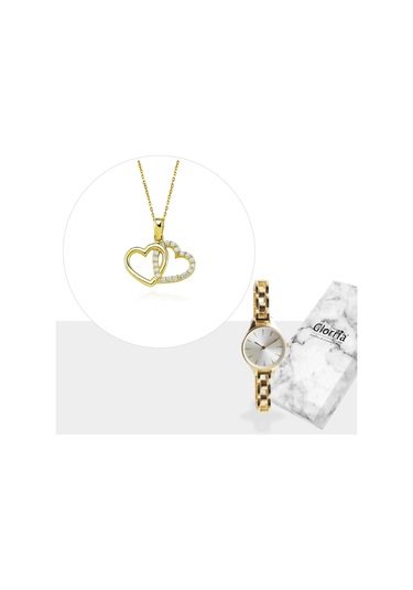 Glorria Glorria Altın Kalp Kolye - Hediye Seti