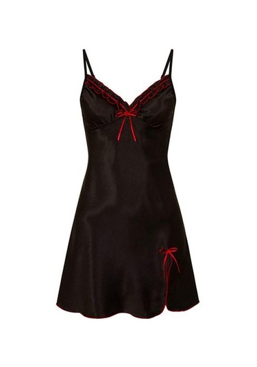 Rahat V Yaka Kadın Giyim Düz Renk Moda Seksi Dantel Pijama Siyah