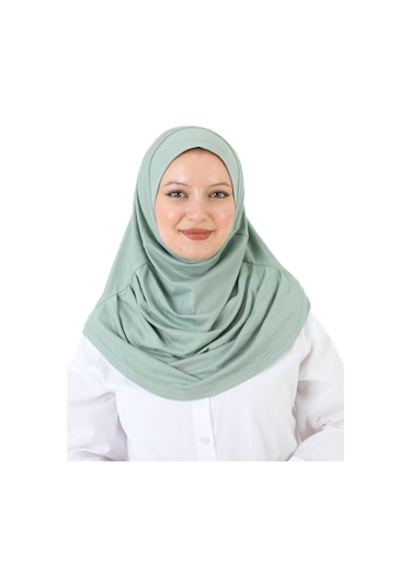 Hazır Giyim Türban Yumuşak Başörtü Şal - Açık Yeşil Açık Yeşil