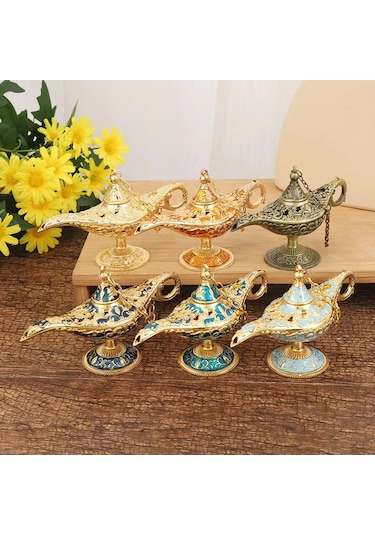 Ximistore9 "aladdin Lambası Dekoratif Metal Hediyelik - Ev Dekorasyonu İçin Şık Ve Dayanıklı" Diğer