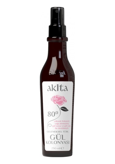 Akita 80 Derece Geleneksel Türk Gül Kolonyası 250 ML