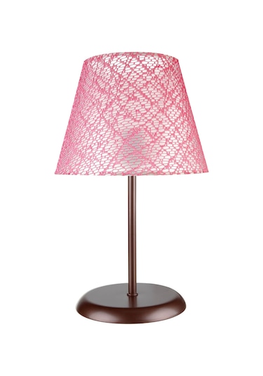 Sarah Abajur Kahve Ayak / Pembe File Şapka Diğer