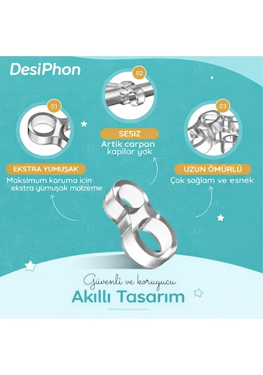 Şeffaf Silikon Kapı Kolu Stoperi Kapı Kolu Tutucu Ve Pencere Tamponu 1 Adet