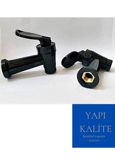 YAPI KALİTE Semaver Çaydanlık Musluğu Üniversal Içten Dişli Siyah