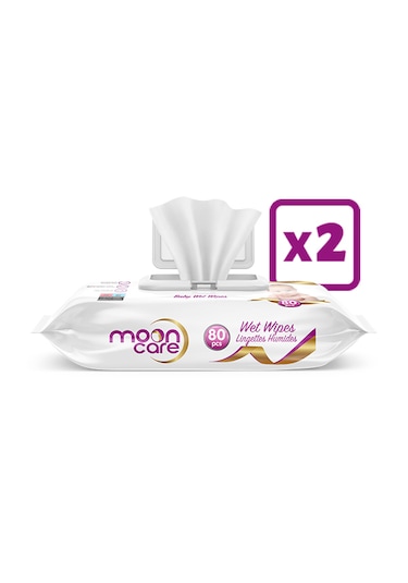 Mooncare Islak Bebek Havlusu 2 x 80  Adet