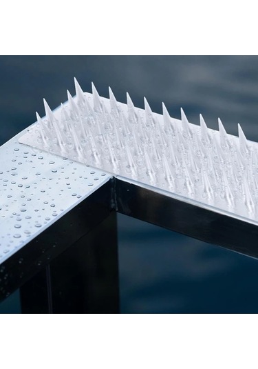 Willowhaven 12 Adet Şeffaf Kuş Dikenli Şerit - Dayanıklı, Yapışkanlı, Bahçe Ve Çatı Koruma