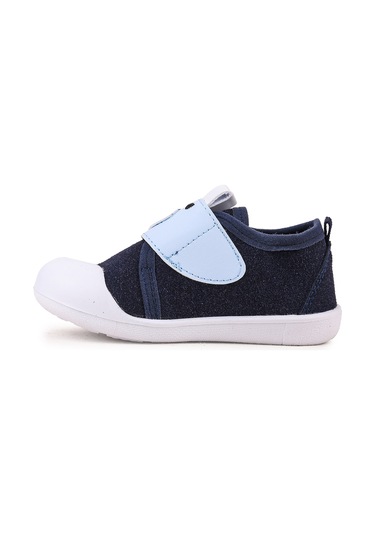 Kiko Kids Winni Cırtlı Erkek Bebek İlk Adım Panduf Ayakkabı Lacivert