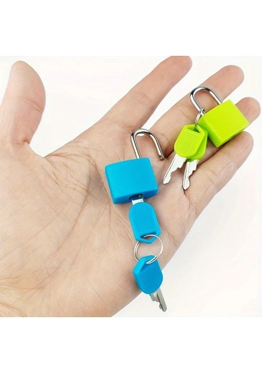 Fochsia 10 Adet Bagaj Kilitli Kemer Çanta Kilit Metal Kilit Spor Mini Kilit 10 Renk