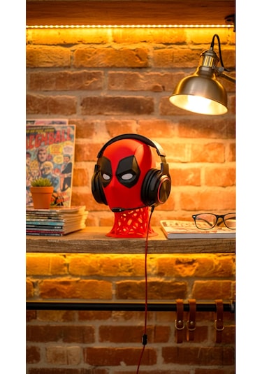 Sincara Home Deadpool Kulaklık Standı Kırmızı
