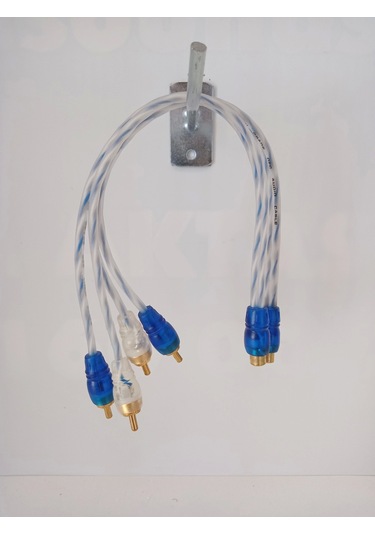 Megavox Amfi Y Kablo - Oto Anfi Y Kablo - 1 Dişi 2 Erkek Y Kablo - 2 Adet