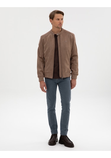 Pierre Cardin Erkek Vizon Deri Mont-kaban 50318038-575 Vizon